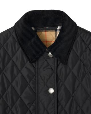 Cropped Quilted Nylon Jacket