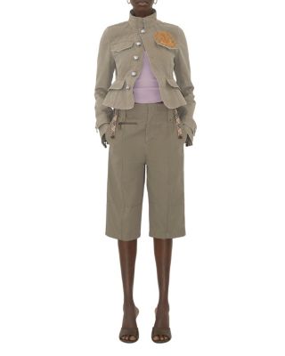  B Crest Cotton Tailored Jacket