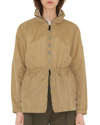  Short Checker-tape Nylon Parka