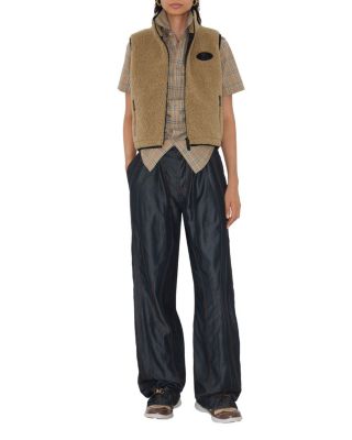 Cropped Fleece Gilet