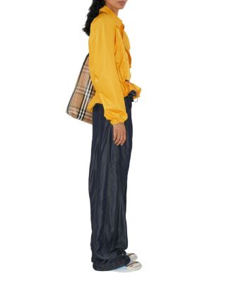 Satin Hooded Trench Jacket