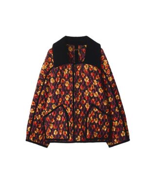 Geranium Leaf Quilted Nylon Floriston Jacket
