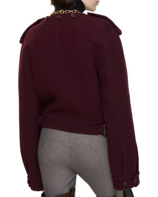 Detachable Scarf Wool Jacket