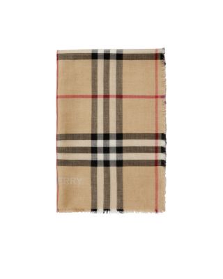  Reversible Check Wool Silk Scarf