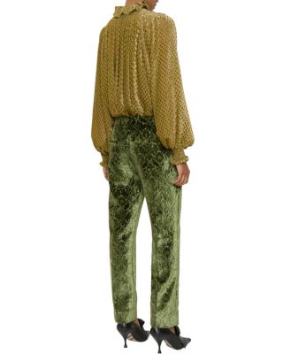 Baroque Velvet Tailored Trousers