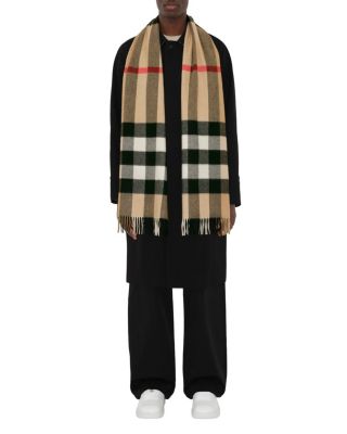 Check Cashmere Scarf