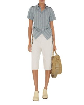 Slim Fit Check Cotton Shirt