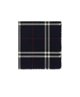  Wide Check Wool Scarf