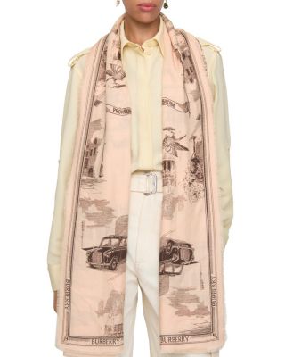  London Landmarks Wool Silk Scarf