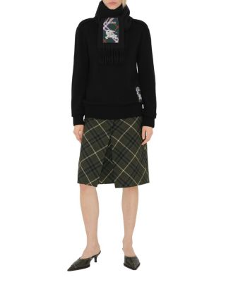 Check Label Cashmere Scarf