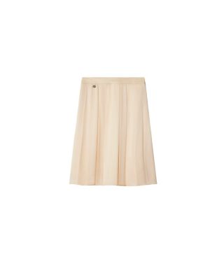 Pleated Silk Skirt