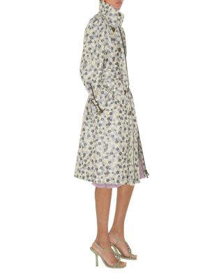 Long Daisy Lightweight Zip Car Coat