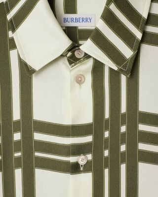 Ribbon Check Silk Dress