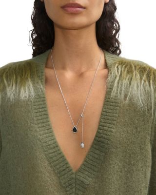 Onyx Shield Pendant Necklace