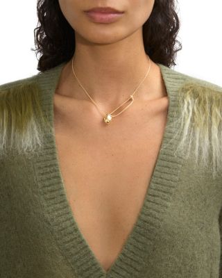 Onyx Shield Pendant Necklace