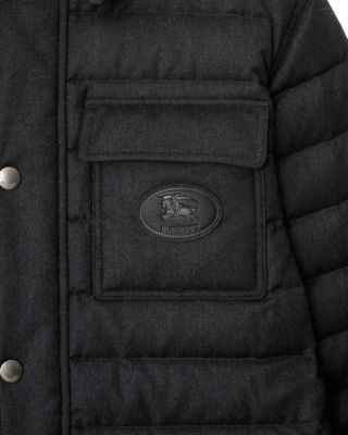 Wool Flannel Padded Overshirt