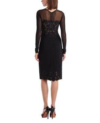  Calia Laser-Cut Crepe Dress