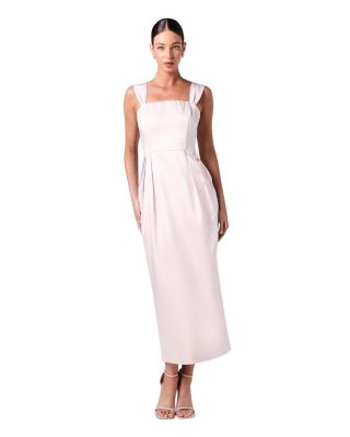 Corset Column Midi Bridesmaids Dress