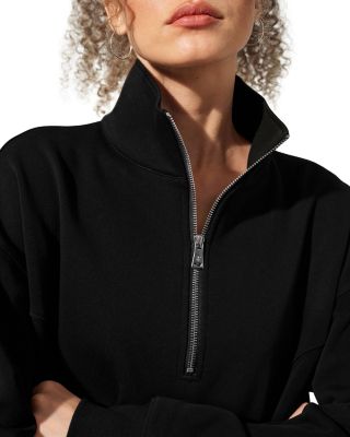  SILKERRY Oversized Heirloom '89 Stand Collar Half-Zip Pullover