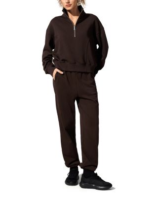  SILKERRY Oversized Heirloom '89 Stand Collar Half-Zip Pullover