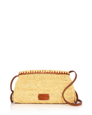 Maude Raffia Convertible Clutch