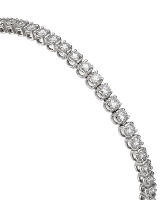 Diamond Tennis Bracelet in Platinum, 3.98 tcw