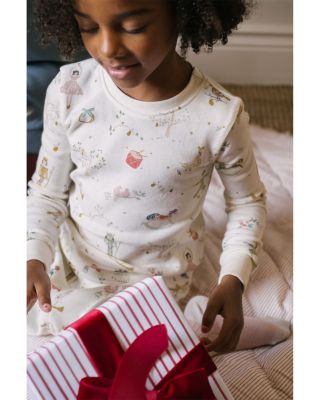 Unisex Partridge in a Pehr Tree Ribbed Pajama Set -Baby, Toddler