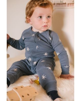 Unisex Starry Midnight Ribbed Footless Sleeper - Baby