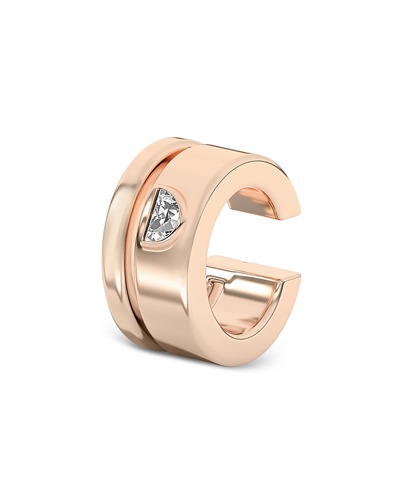 Shahla Karimi From The Luxe Collection Certified Lab Grown Diamond Half Moon Azadi Double Ear Cuff In 14k Yellow G In Gold