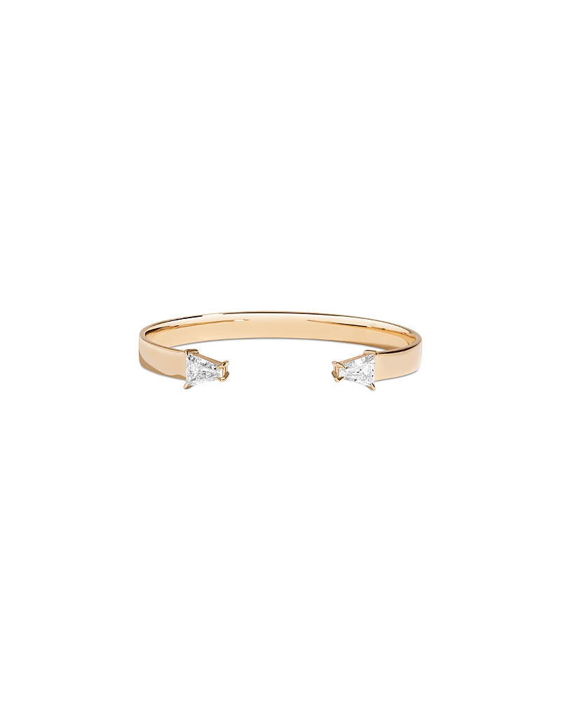 Shahla Karimi From The Luxe Collection Certified Lab Grown Diamond Double Keystone Cuff Ring In 14k Yellow Gold, 2