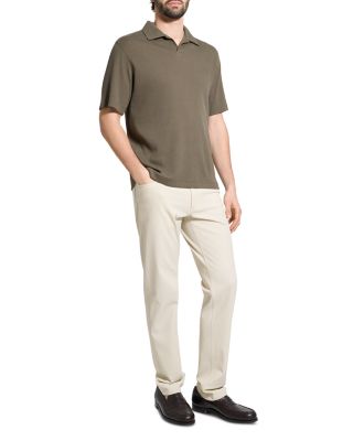 Short Sleeve Ribbed Polo Shirt