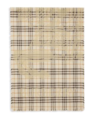 EKD Check Wool & Silk Scarf