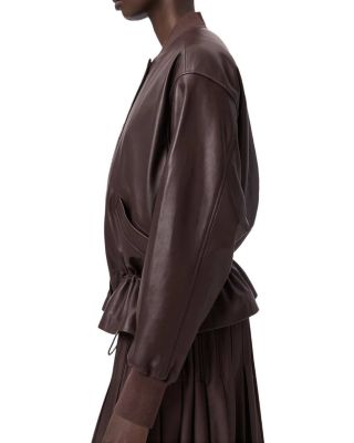 Sofi Leather Bomber Jacket