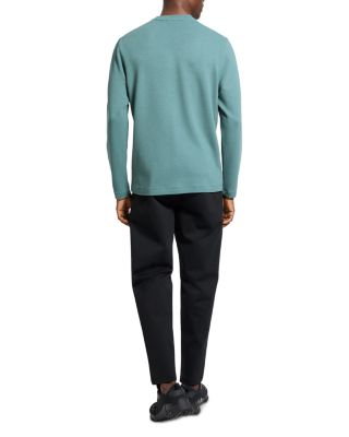 Delroy in Studio T Jacquard Relaxed Fit Long Sleeve Tee