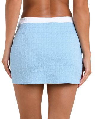 Adaline Color Blocked Swim Cover-Up Cardigan & Coco Color Blocked Skirt Cover-Up