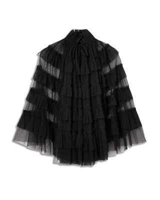 Aude Ruffle Cape