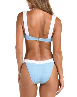 Alexandria Color Blocked Bikini Top & Jean Color Blocked Bikini Bottom
