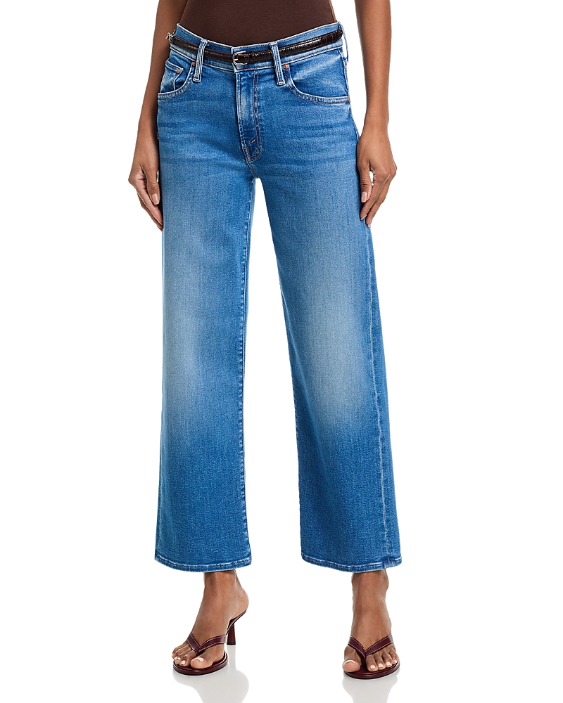 Mother The Mid Rise Rambler Zip Ankle Jeans in Piece by Piece