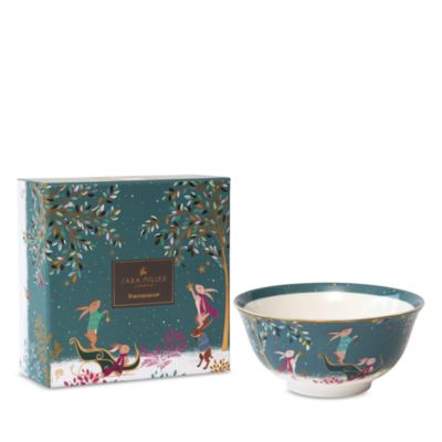 Sara Miller Woodland Tales Candy Bowl, Rabbit Sleigh