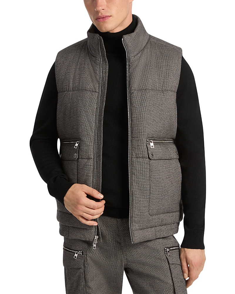 Michael Kors Microhound Flannel Puffer Vest