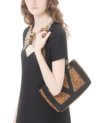 Viva Superstar Small Leopard Print Calf Hair Tote