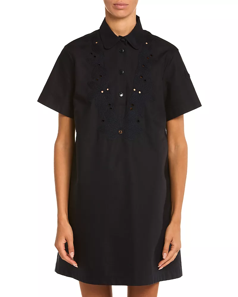 Moncler Eyelet Mini Dress