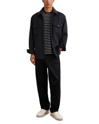 Herringbone Twin Pocket Shirt Jacket