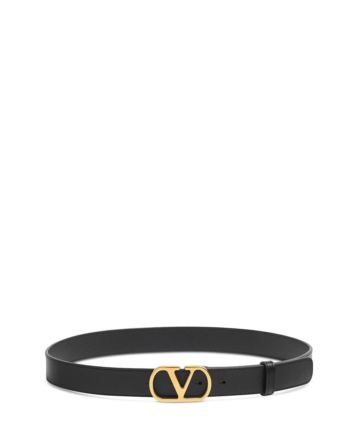 Valentino Belt H. 30 Women's Black Leather Belt