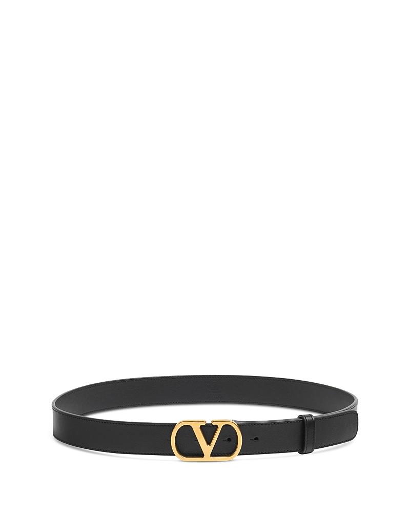 Valentino Belt H. 30 Women's Black Leather Belt