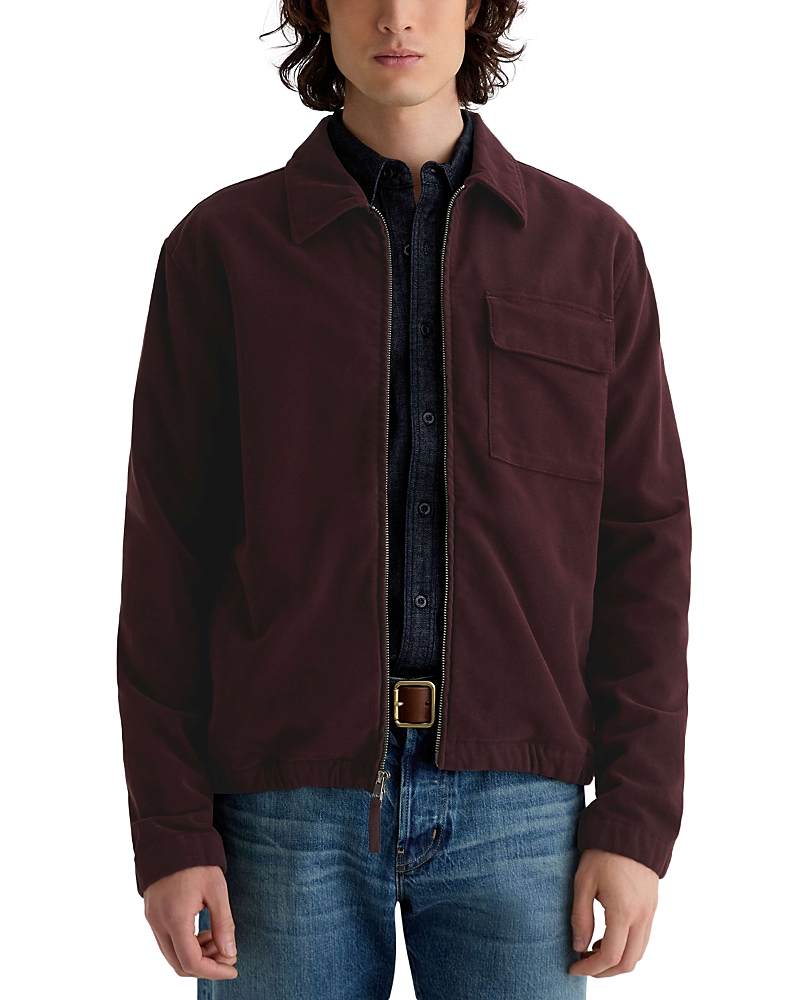 Ag Phillip Chore Jacket In Burgundy