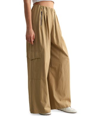 Front Zip Flap Patch Pocket Pants