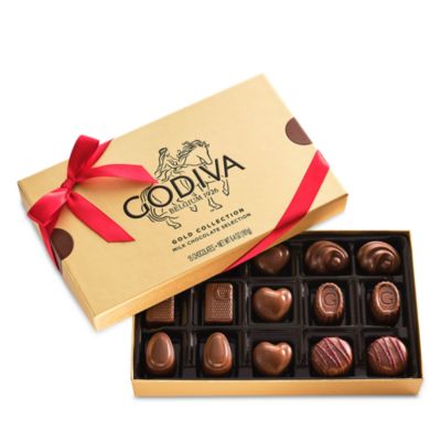Milk Chocolate Gold Gift Box, 15 Pieces