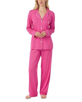Long Sleeve Notch Collar Long Pant Pajama Set