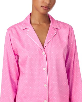 Long Sleeve Notch Collar Boxer Short Pajama Set